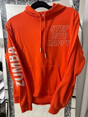 Zumba Orange "Step Into Happy" Hoodie